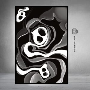 Persian calligraphy abstract painting code 01